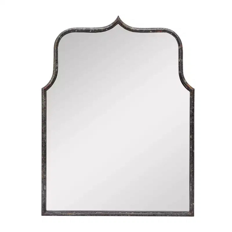 Specchio da parete Storied Home con cornice ad arco in metallo