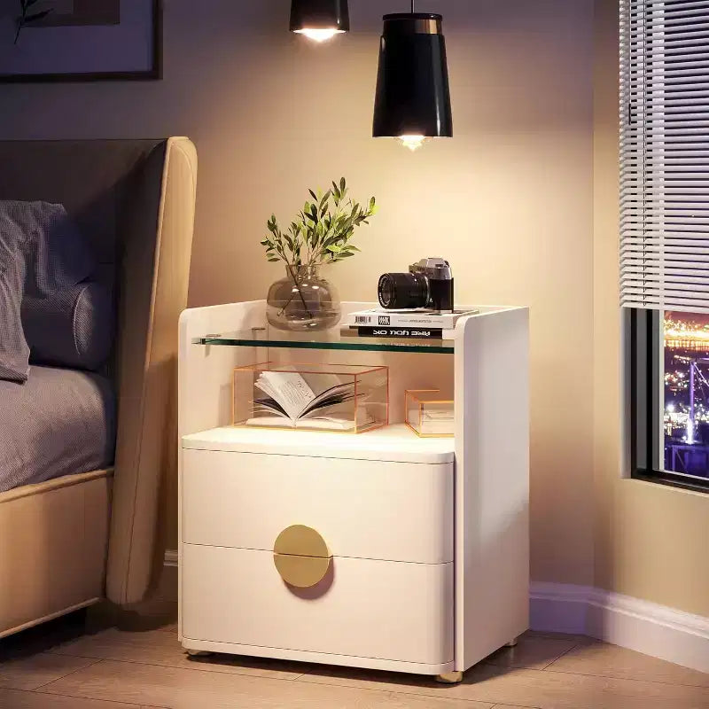 Comodino moderno a 2 cassetti Lantine