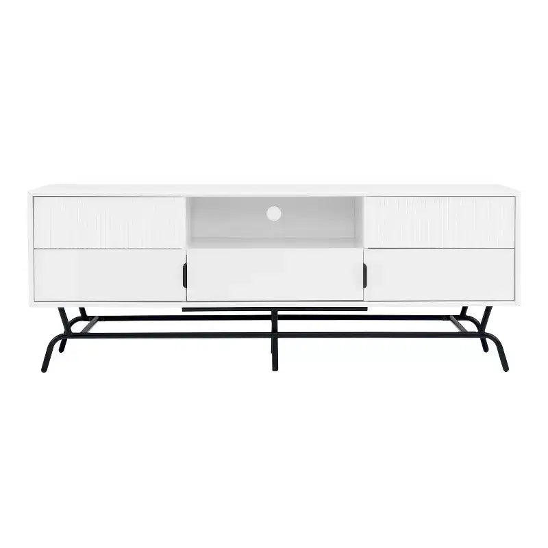Mobile TV moderno a 3 cassetti miBasics Meadowgrove per televisori fino a 65" con armadietto