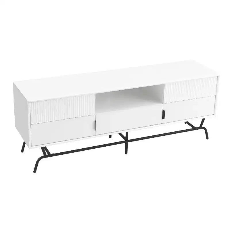 Mobile TV moderno a 3 cassetti miBasics Meadowgrove per televisori fino a 65" con armadietto