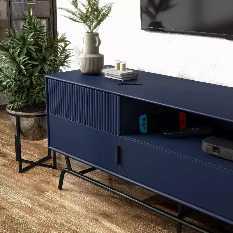 Mobile TV moderno a 3 cassetti miBasics Meadowgrove per televisori fino a 65" con armadietto