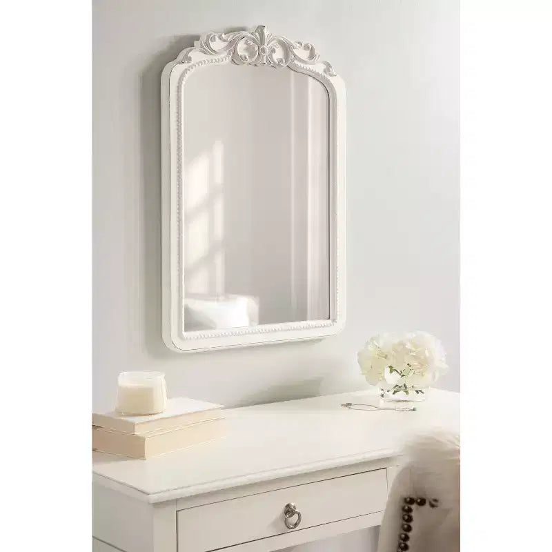 Kate & Laurel All Things Decor Specchio da parete incorniciato Jenelle Bianco