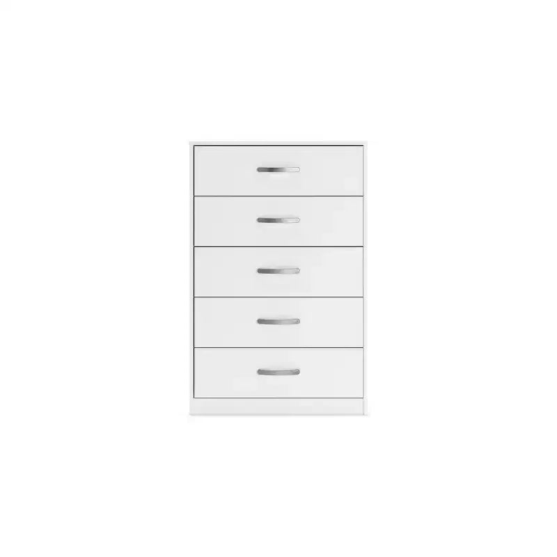 Signature Design by Ashley Cassettiera Flannia in Stile Casual, Bianca