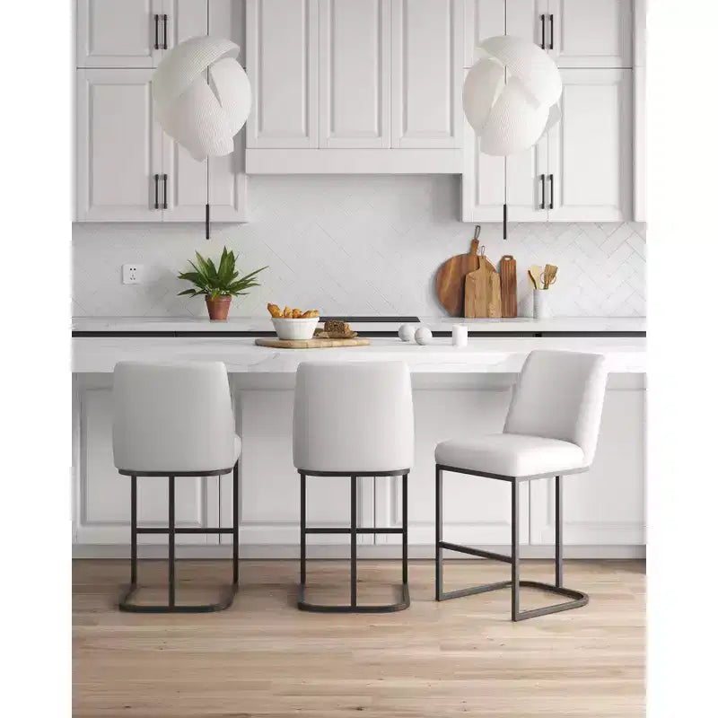 Manhattan Comfort Set di 3 Sgabelli da Bar Altezza Bancone Serena