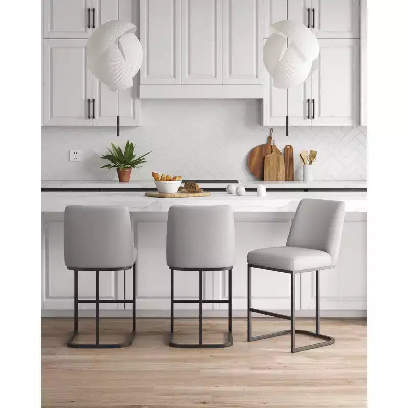 Manhattan Comfort Set di 3 Sgabelli da Bar Altezza Bancone Serena