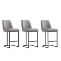 Manhattan Comfort Set di 3 Sgabelli da Bar Altezza Bancone Serena