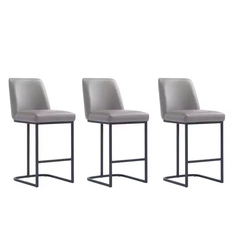 Manhattan Comfort Set di 3 Sgabelli da Bar Altezza Bancone Serena