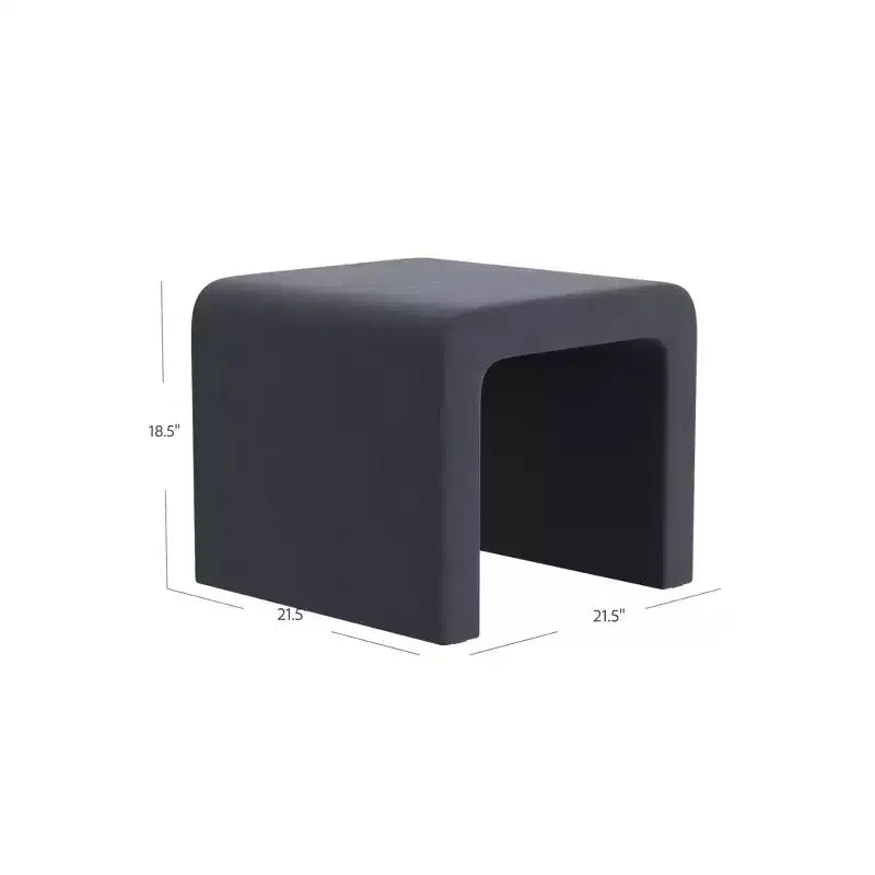 Pouf in velluto Arch HomePop