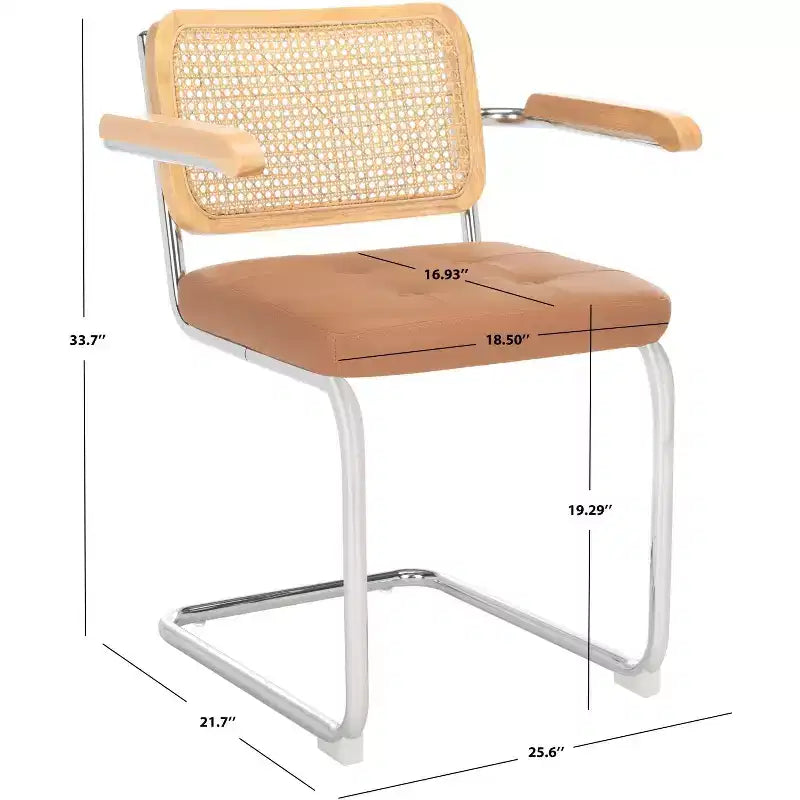 Sedia da pranzo Coralia - Set da 2 - DCH1102 - Cognac/Naturale - Safavieh