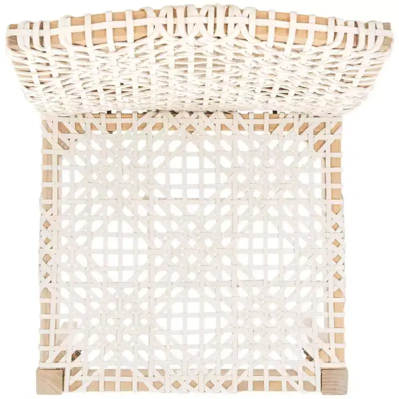Sedia da pranzo in pelle Tyria (Set di 2) - DCH1203 - Bianco/Naturale - Safavieh