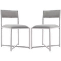Menken Chrome Side Chair (Set of 2) - FOX6301 - Safavieh Couture