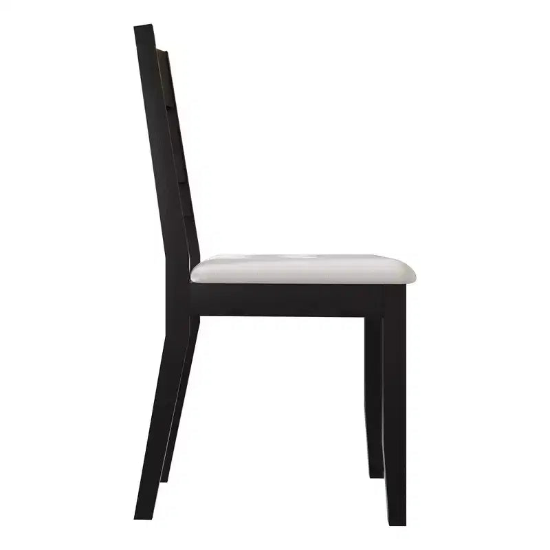 Sedia da pranzo in legno ChaletPosh con rivestimento grigio caldo (set da 2)
