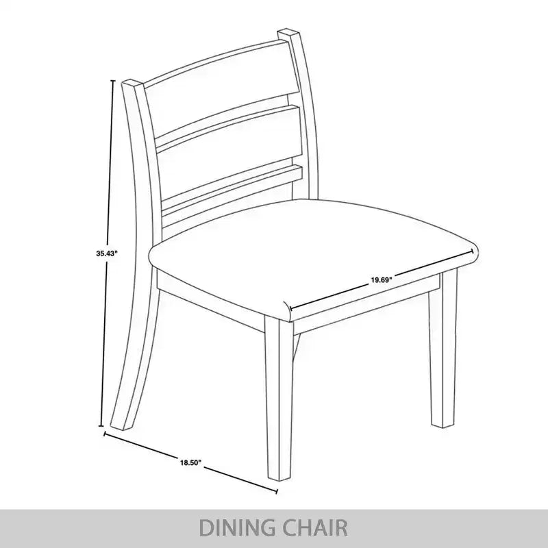 Sedia da pranzo in legno ChaletPosh con rivestimento grigio caldo (set da 2)