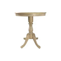 Carolina Living Salem Round Pedestal Bar Table Natural Driftwood