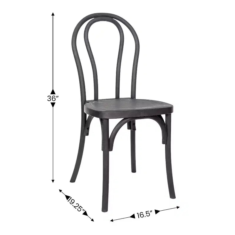 Sedia Thonet Emma e Oliver effetto legno resistente alle intemperie in resina per interni ed esterni