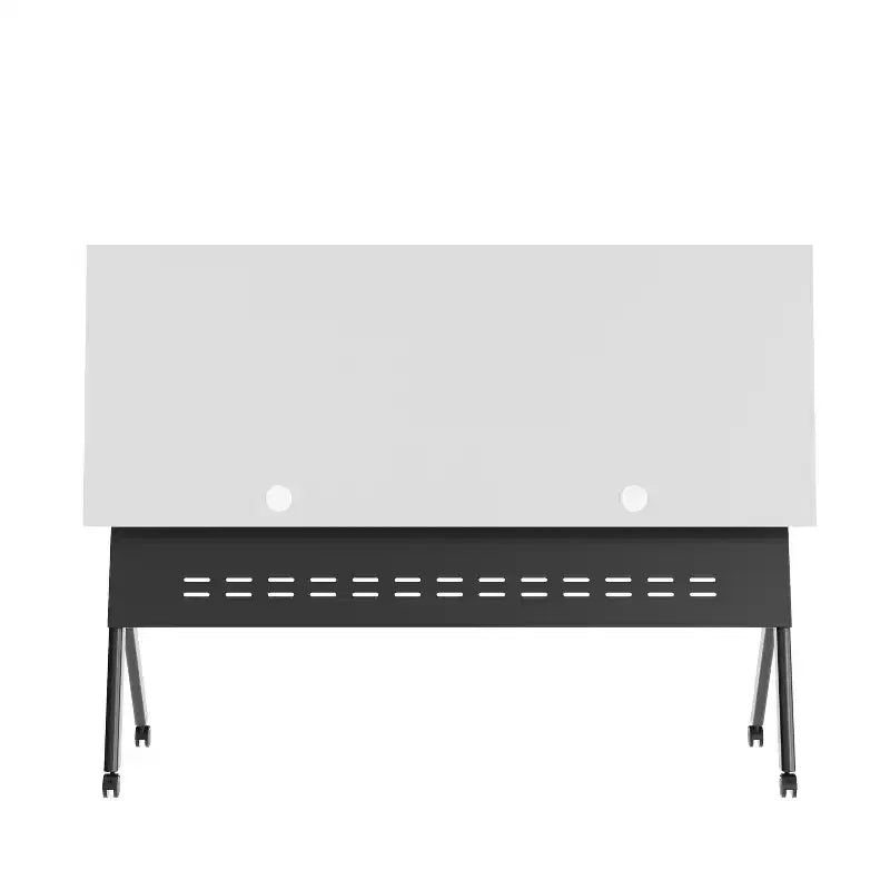 Tavolo da addestramento Flash Furniture Davis impilabile e ribaltabile per uso commerciale, con gambe a Y, pannello frontale, piano del tavolo e struttura