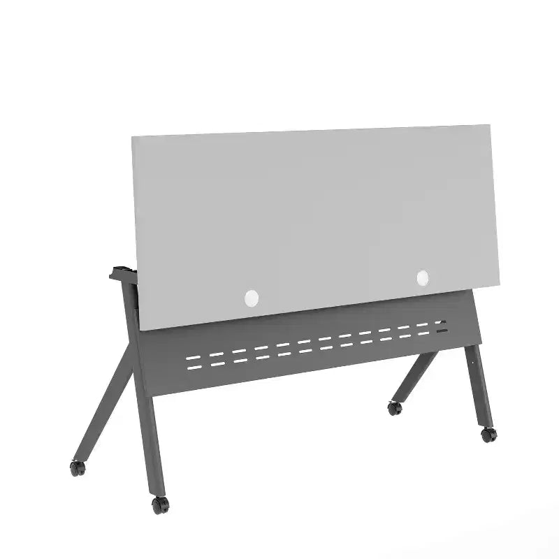 Tavolo da addestramento Flash Furniture Davis impilabile e ribaltabile per uso commerciale, con gambe a Y, pannello frontale, piano del tavolo e struttura