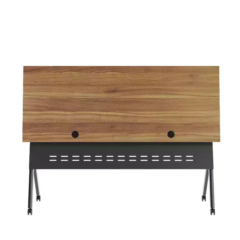 Tavolo da addestramento Flash Furniture Davis impilabile e ribaltabile per uso commerciale, con gambe a Y, pannello frontale, piano del tavolo e struttura