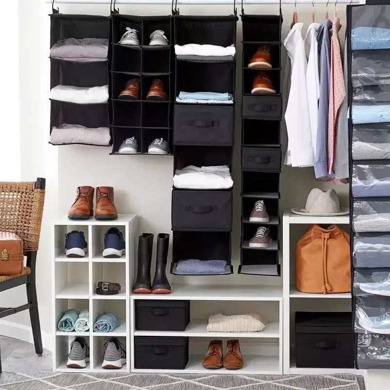 Organizzatore pensile a 3 ripiani in lino Household Essentials