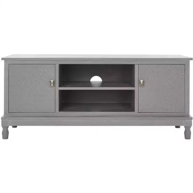 Halton 2 Door 1 Shelf Media Stand - MED5706 - White Wash Grey - Safavieh