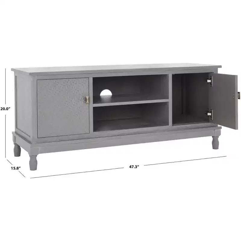 Mobile porta TV Halton a 2 ante e 1 ripiano - MED5706 - Bianco sporco grigio - Safavieh