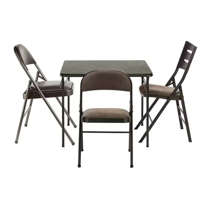 Tavolo pieghevole quadrato MECO Sudden Comfort 34 x 34 pollici in metallo per sala da pranzo/gioco
