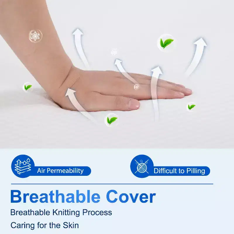 Materasso in memory foam con gel e carbone di bambù da 6 pollici FDW, materasso in memory foam al tè verde con confezione più comoda, certificato CertiPUR-US