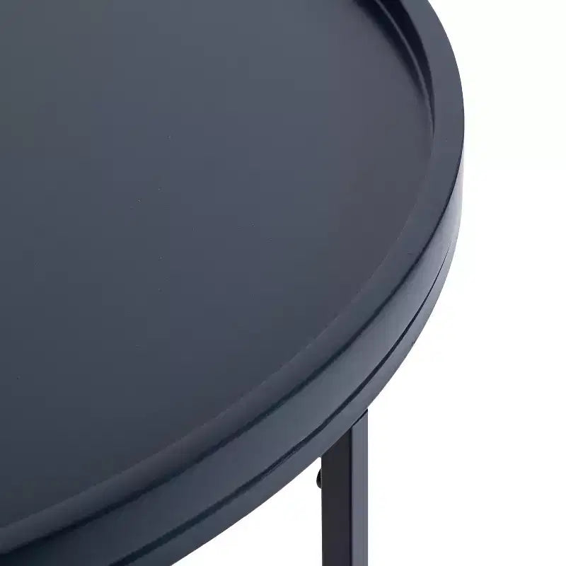 Tavolo Consolle Semicircolare Kate and Laurel Dorrah, 28x14x30, Blu Navy