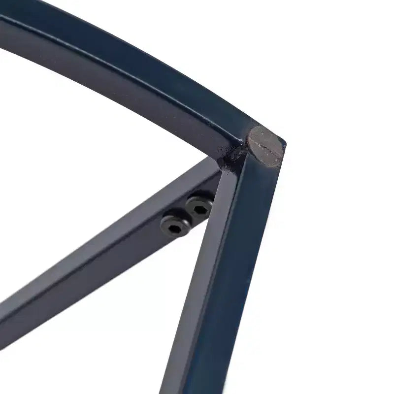 Tavolo Consolle Semicircolare Kate and Laurel Dorrah, 28x14x30, Blu Navy
