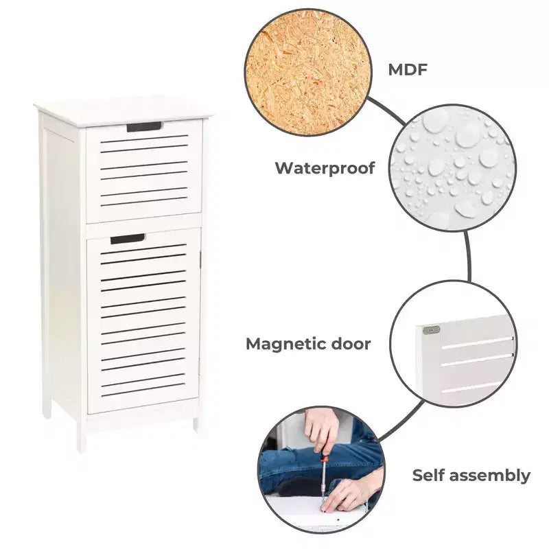 Mobiletto da pavimento per la biancheria da bagno Evideco French Home Goods