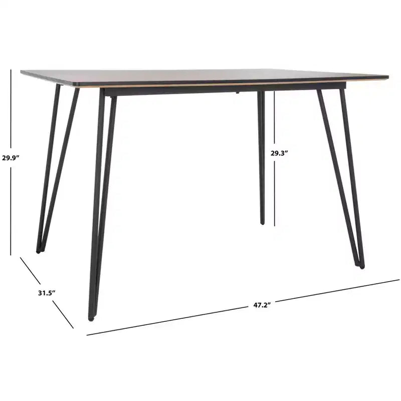 Tavolo da pranzo Lexzandra - DTB5805 - Naturale/Nero - Safavieh