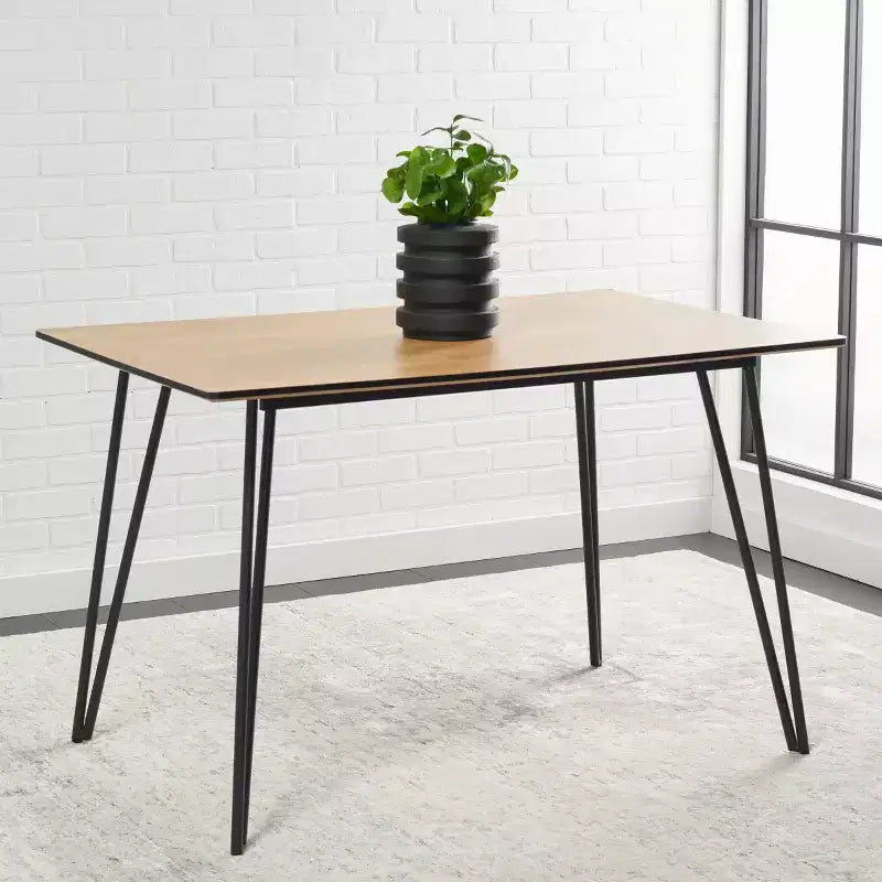 Tavolo da pranzo Lexzandra - DTB5805 - Naturale/Nero - Safavieh