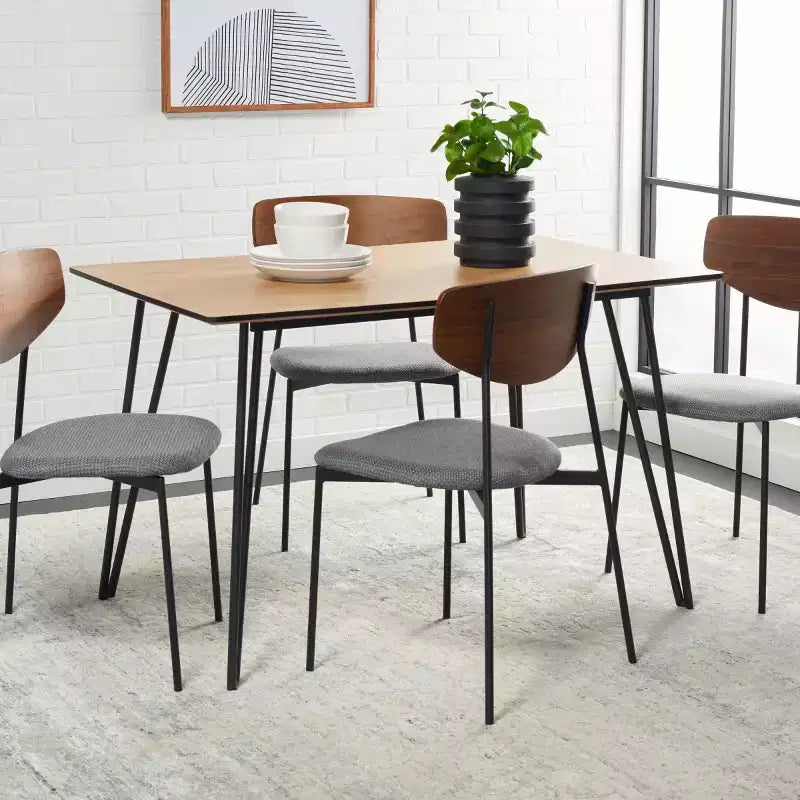 Tavolo da pranzo Lexzandra - DTB5805 - Naturale/Nero - Safavieh