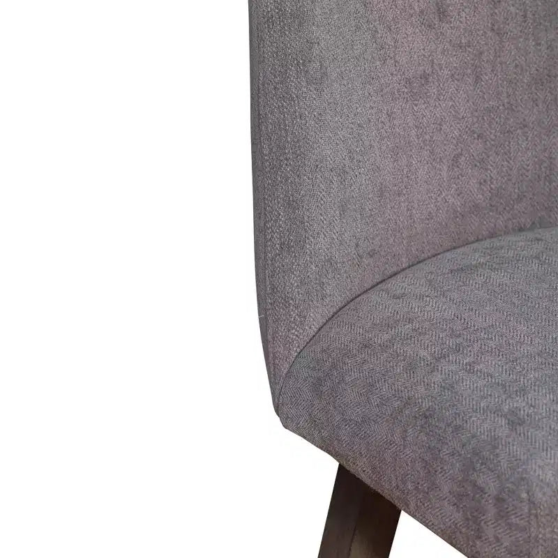 Sgabello da Bar Girevole Armen Living Amalie con Finitura in Legno e Tessuto