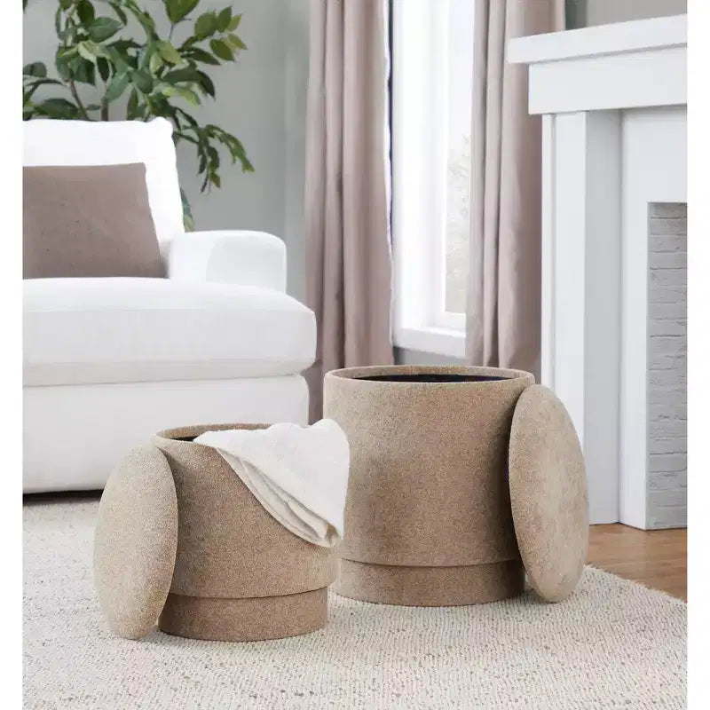 Set pouf imbottiti Marla di LumiSource