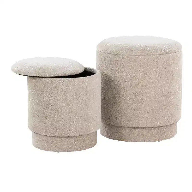 Set pouf imbottiti Marla di LumiSource