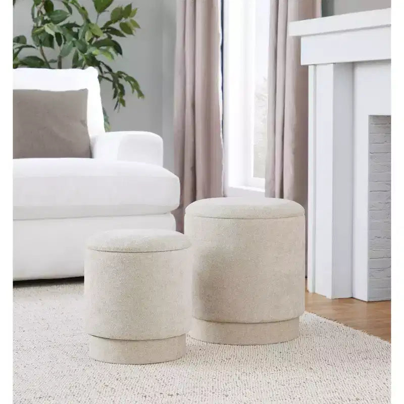 Set pouf imbottiti Marla di LumiSource