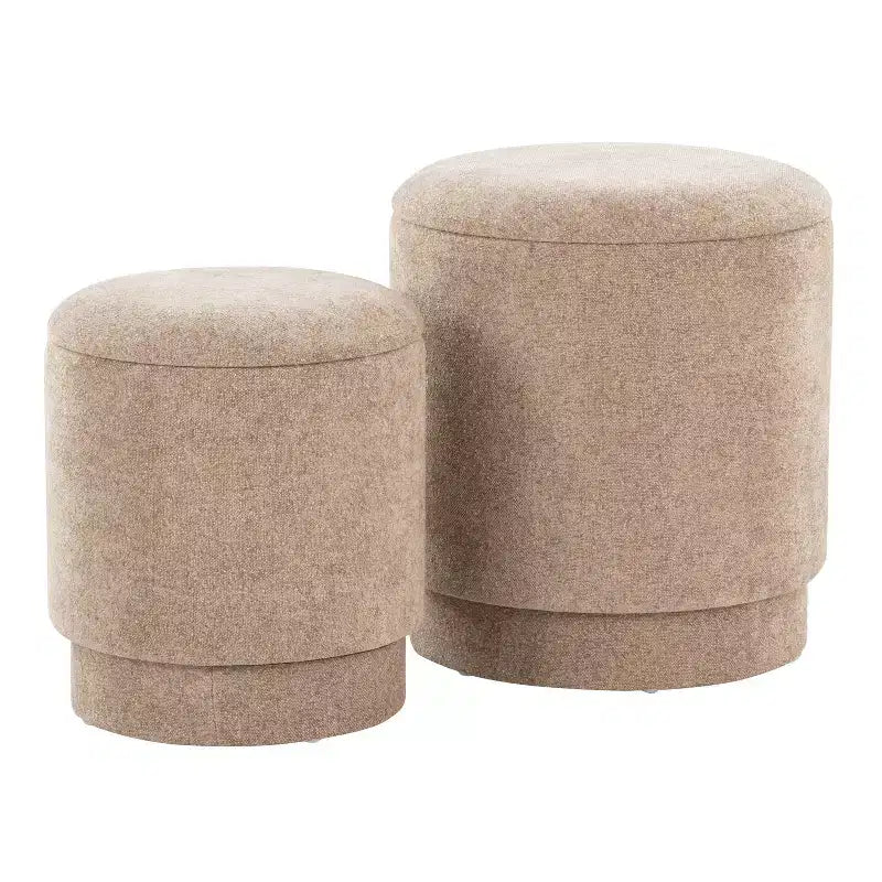Set pouf imbottiti Marla di LumiSource