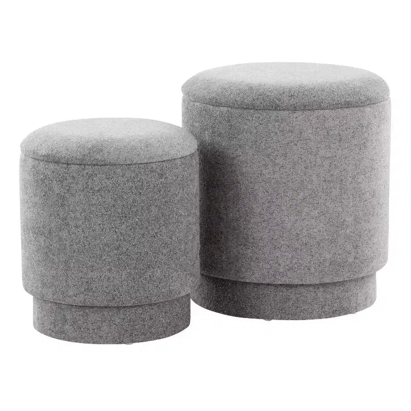 Set pouf imbottiti Marla di LumiSource