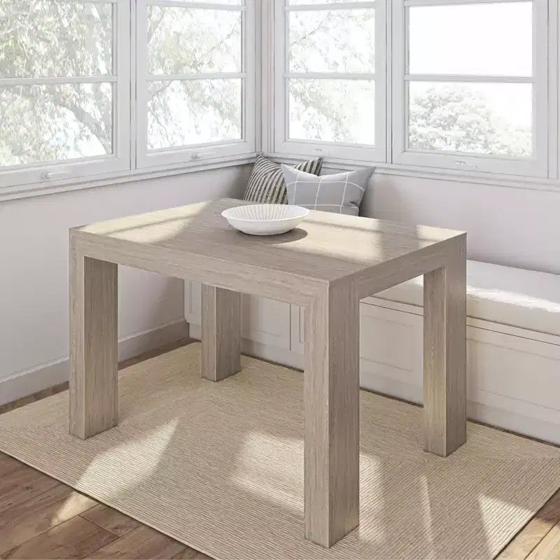 Plank+Beam 48 Modern Dining Table for 4, Solid Wood Rectangular Dining Table for Kitchen/Dining Room