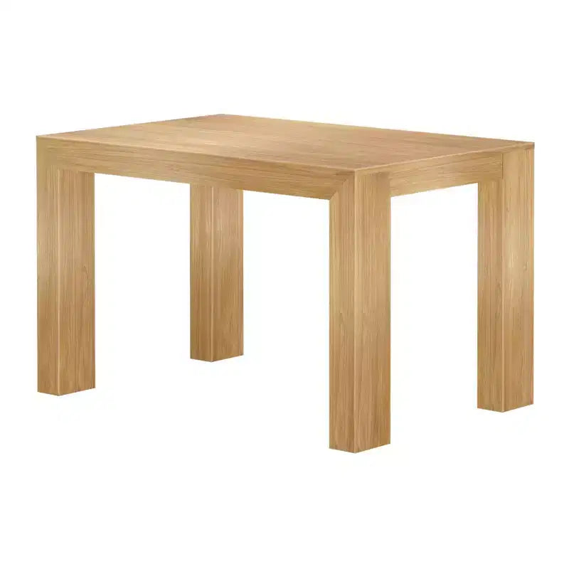 Plank+Beam 48 Tavolo da Pranzo Moderno per 4 Persone, Tavolo da Pranzo Rettangolare in Legno Massello per Cucina/Sala da Pranzo