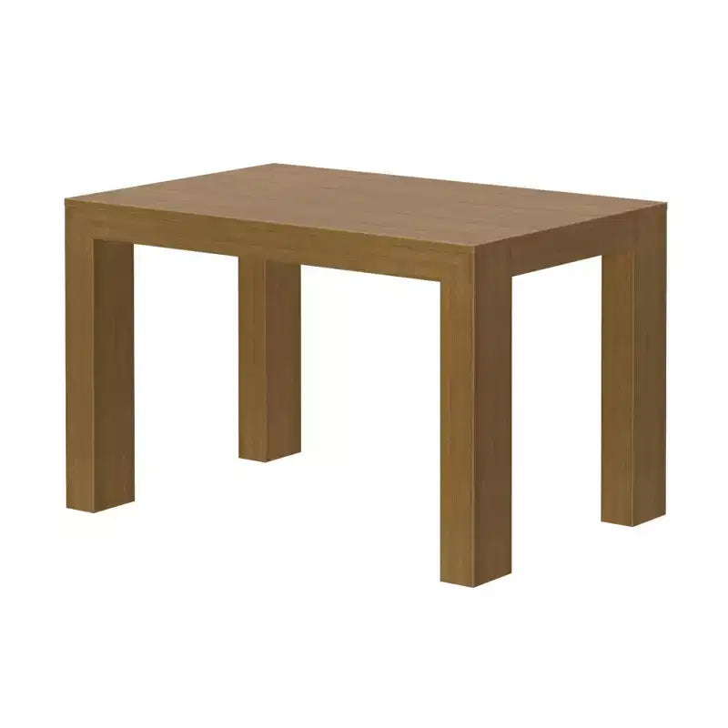 Plank+Beam 48 Tavolo da Pranzo Moderno per 4 Persone, Tavolo da Pranzo Rettangolare in Legno Massello per Cucina/Sala da Pranzo