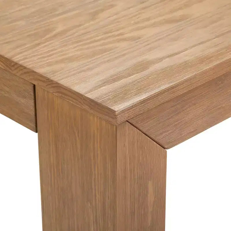 Plank+Beam 48 Tavolo da Pranzo Moderno per 4 Persone, Tavolo da Pranzo Rettangolare in Legno Massello per Cucina/Sala da Pranzo