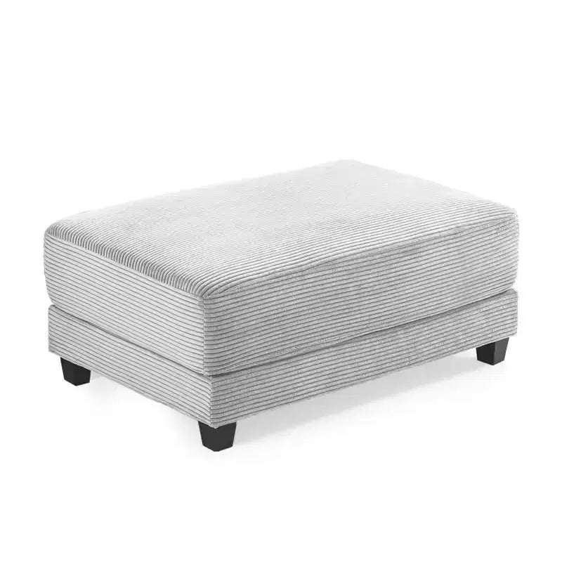 Pouf Hyleory in Velluto a Coste, Grande e Confortevole, per Camera da Letto, Soggiorno, Sala Allattamento
