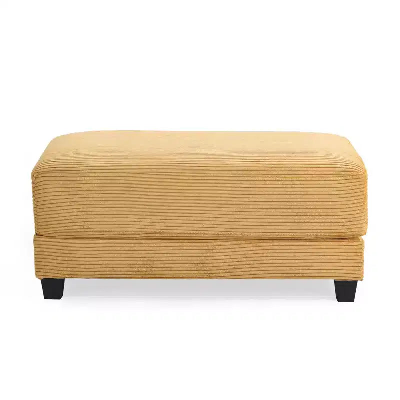 Pouf Hyleory in Velluto a Coste, Grande e Confortevole, per Camera da Letto, Soggiorno, Sala Allattamento