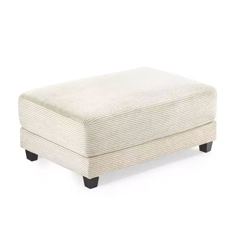 Pouf Hyleory in Velluto a Coste, Grande e Confortevole, per Camera da Letto, Soggiorno, Sala Allattamento