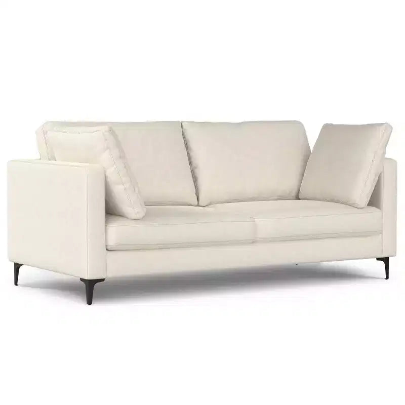 Divano WyndenHall Lana 76" con pouf, stile Mid-Century