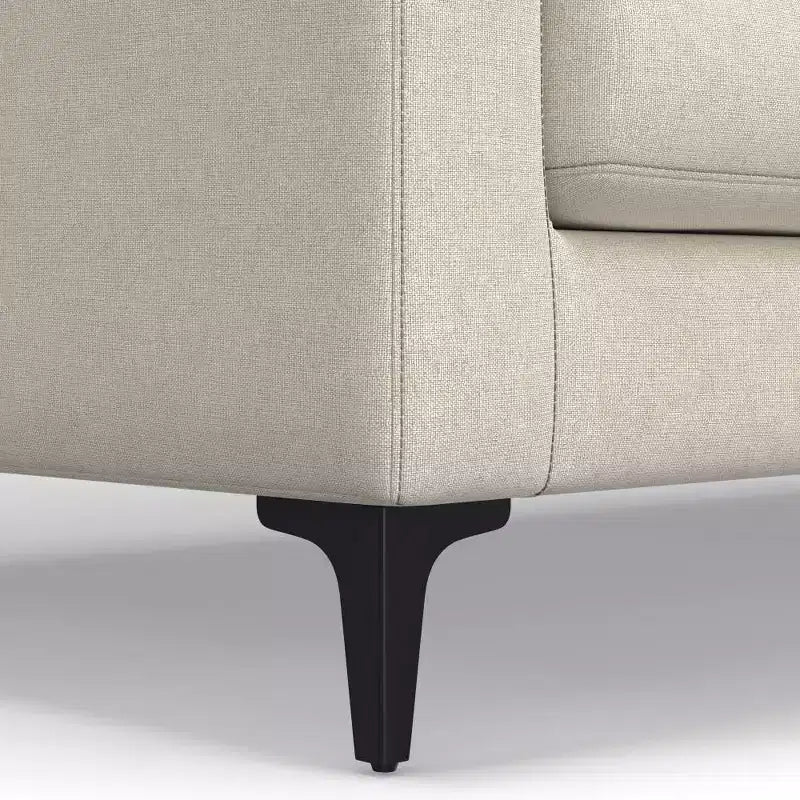 Divano WyndenHall Lana 76" con pouf, stile Mid-Century
