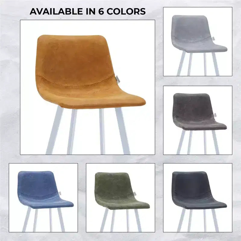 LeisureMod Elland Sgabello da Bar Imbottito in Pelle da 41" con Gambe in Ferro - Sgabello da Bancone Moderno con Base e Poggiapiedi Bianchi per Cucina, Bar e Pub