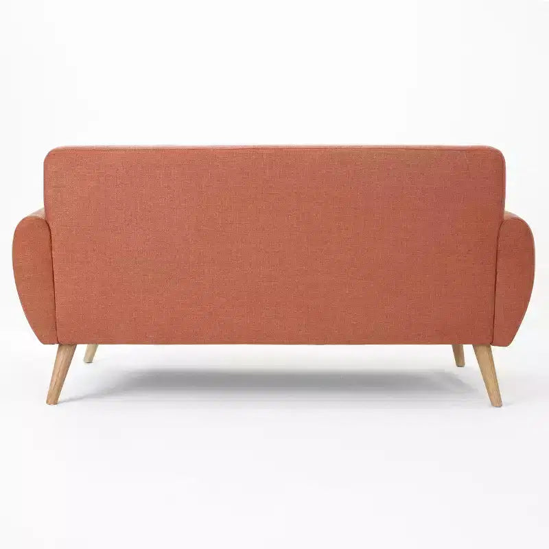 Divano GDFStudio Sheena Mid-Century Modern a 2 posti, imbottito e capitonné, 67,25 pollici